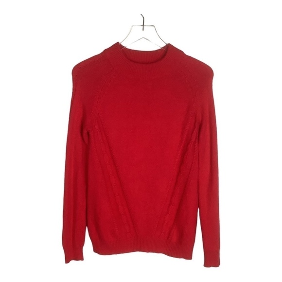Nanette Leopore Women's 100% 2 Ply Red Cashmere Sweater S - Picture 14 of 14